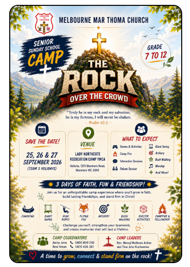 Senior Sunday School Camp